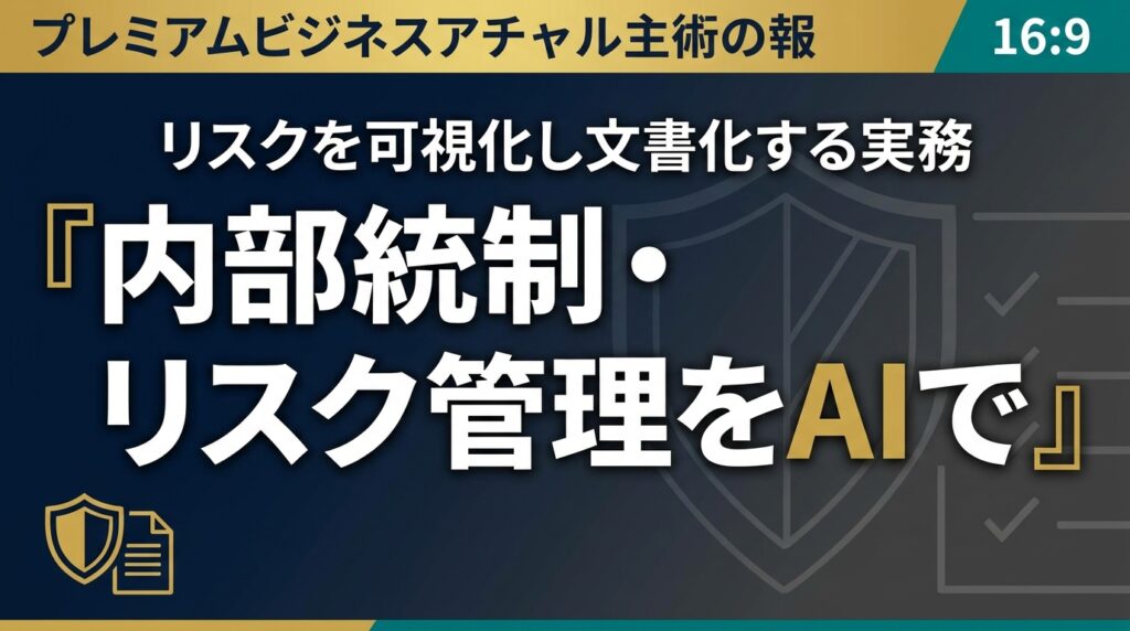 【2026年最新】内部統制・リスク管理をAIで効率化する7ステップ