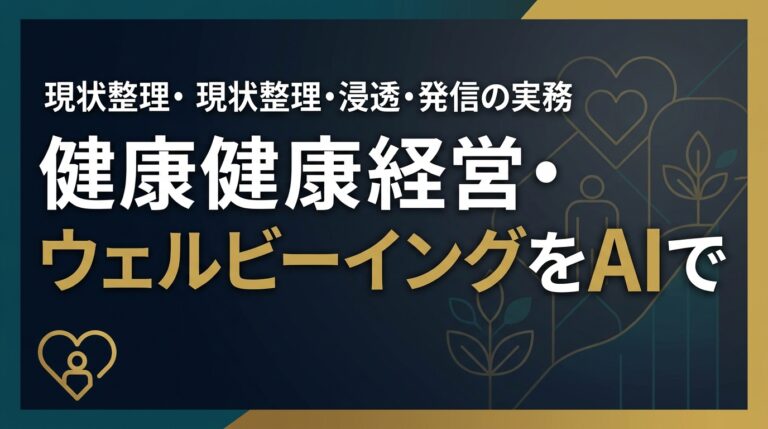 健康経営AI2026